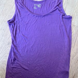 Women's Size 14W Terra & Sky Purple Fitted Tank Top Muscle Shirt